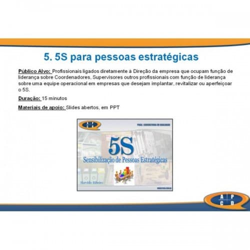 5S para Pessoas estratégicas – Curso